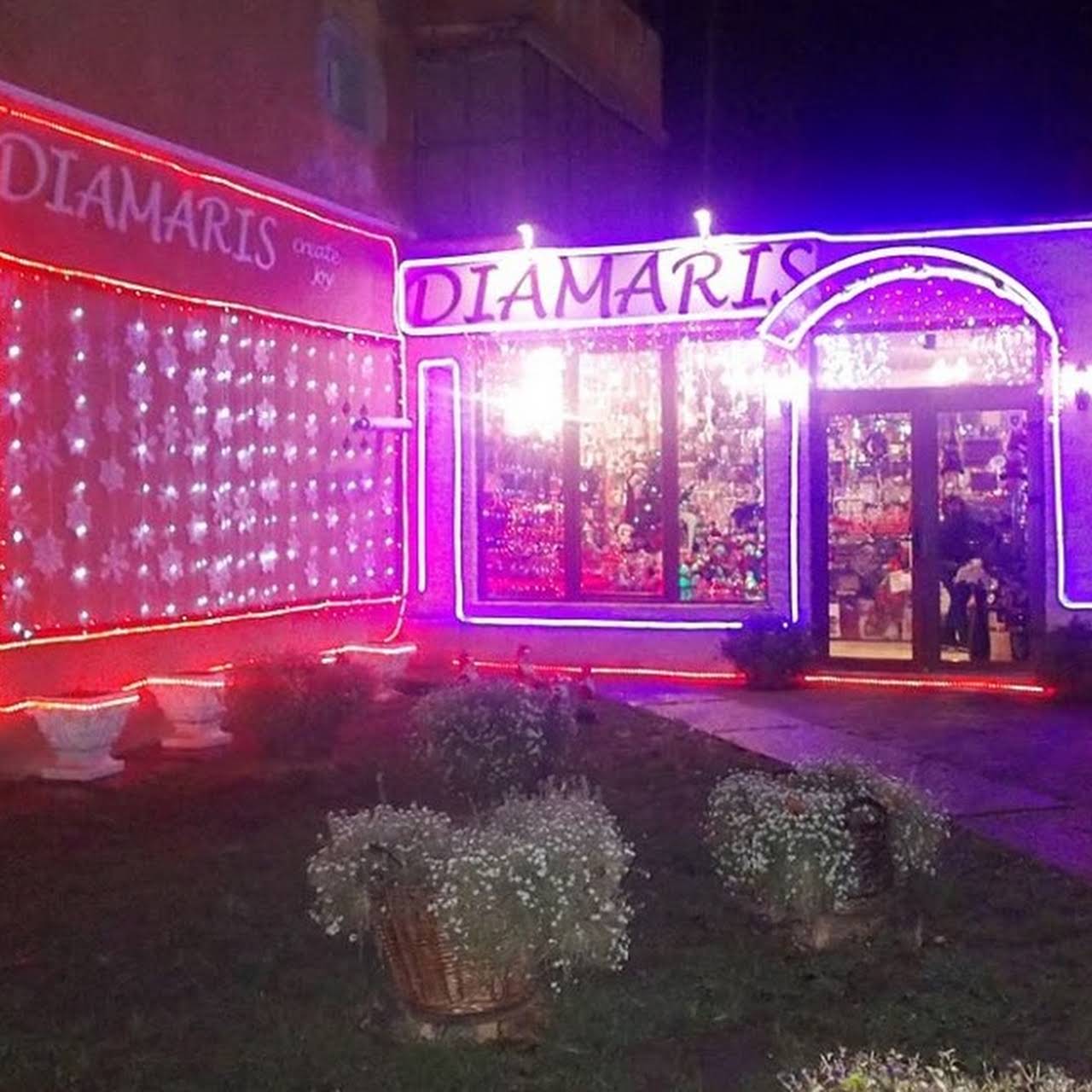 Diamaris Hunedoara, fațada decorată Crăciun/Sărbători (2017)